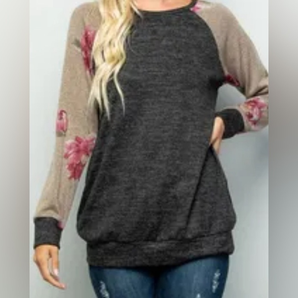 Heimish long sleeve Grey & Black Sweater size 3X